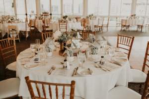 This image showcases the beautiful wedding setting at the Essex Resort