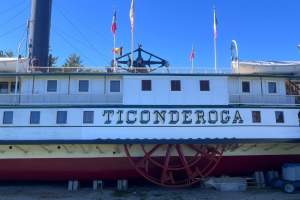 The Ticonderoga Steam Ship at Shelburne Museum