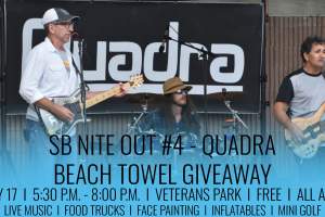 SB Nite Out #4 - Quadra & Beach Towel Giveaway