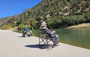 Fall Low Elevation, Forebay, Hwy 143, Fishing, wheelchair