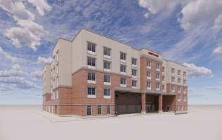 Downtown Hampton Inn Artist Rendering