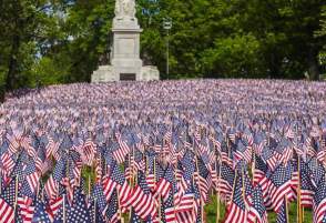 Boston Common flag Garden