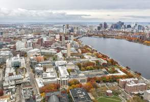 MIT Campus in Fall Aerial