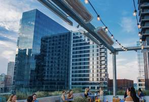 The Rooftop Bar at Deck 12 Yotel In Boston, MA