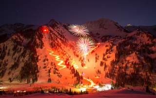 Fireworks Above Alta