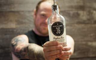 Jon Gregersen of Distillery 36 Holding Brigham Rum