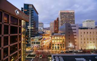 Downtown Salt Lake at Night