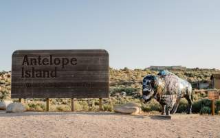 Antelope Island Bison Statue