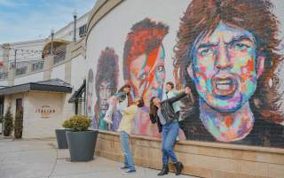 The Legends of Rock Mural is a perfect family photo op.