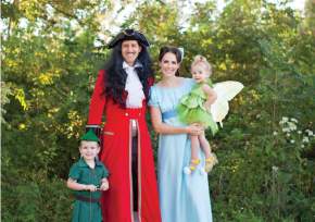 Family at Halloween