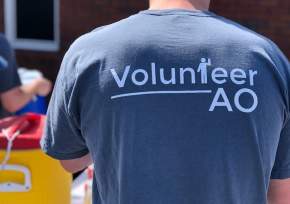 the back of a volunteer Auburn-Opelika shirt