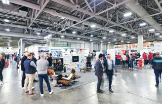 Attendees at the Salt Palace Convention Center