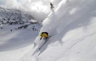 Skiing at Snowbird