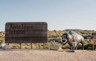 Antelope Island Bison Statue