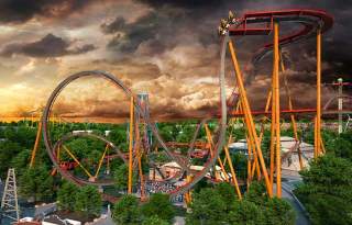 Six Flags Dr. Diabolical Roller Coaster