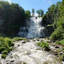 View of Chittenango Falls from the River