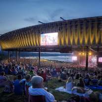Crowd Enjoying Lawn Seats at Lakeview Amphitheater, Miranda Lambert Concert