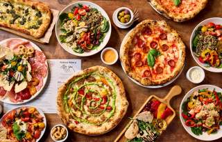 Pizza selection at Franco Manca