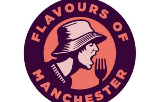 Graphic of someone eating food from a fork