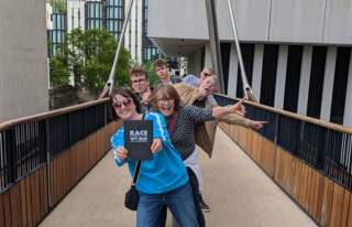 Group on a bridge