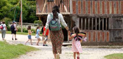 Families enjoying Weald & Downland Museum
