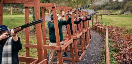 Clay shooting at Goodwood Estate