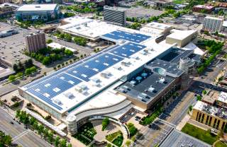 Salt Palace Convention Center Rooftop Solar Panels