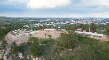 Dinosaur Park Aerial Looking East