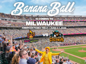 Banana Ball Returns to Milwaukee: Party Animals Set for 2026 Games at American Family Field