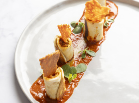 Ramses Alvarez's Dona Minerva Enchiladas Rojas