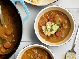 Heskeith Flavien's Chicken and Andouille Gumbo