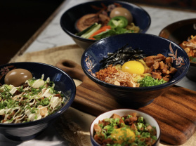 several bowls of tantalizing ramen