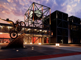 Harley Davidson Museum at Dusk