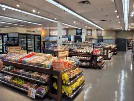Grocery shelves