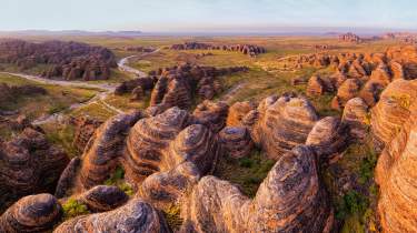 Aerial view of the Bungle Bungle Range in the Kimberley