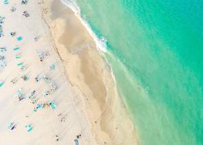 aerial of beach