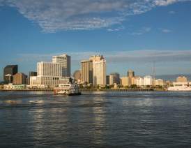 The Ferry Crossing the Mississippi River from Algiers Point to Canal Street