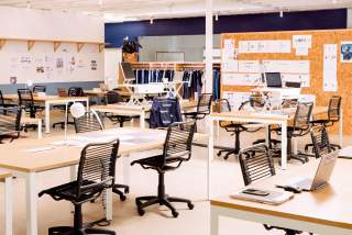 Interior of Outdoor Voices Headquarters in Austin Texas