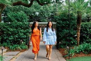 Walking into The Chloe on Saint Charles Avenue