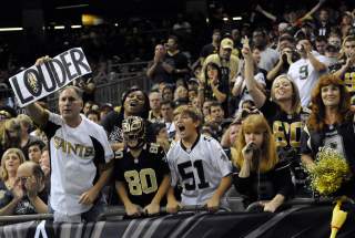 Saints Fans Cheering