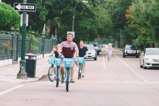 Biking in the Garden District