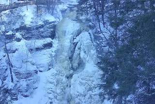 Live Webcam at Bushkill Falls in the Pocono Mountains