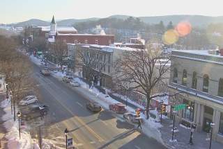 Live Webcam View of Main Street in Stroudsburg from The Penn Stroud