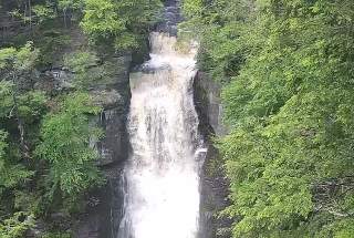 Live Webcam at Bushkill Falls in the Pocono Mountains