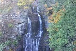 Live Webcam at Bushkill Falls in the Pocono Mountains