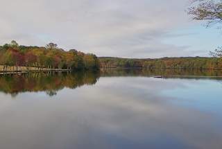 Live Webcam East View at Mountain Springs Lake Resort in Reeders