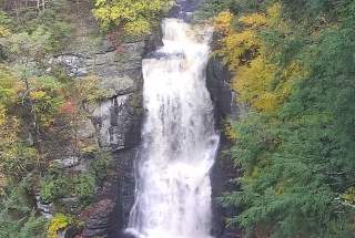 Live Webcam at Bushkill Falls in the Pocono Mountains