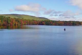 Live Webcam West View at Mountain Springs Lake Resort in Reeders