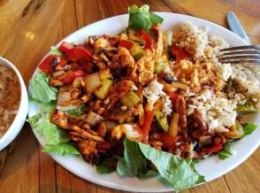 Thai food dish at peppers thai