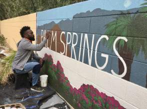Tysen Knight and the Painted Benches of Palm Springs